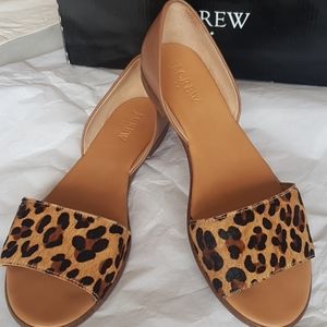 Leopard D'Orsay Flats